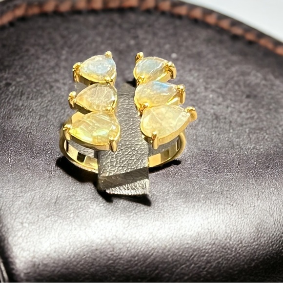 Labradorite Gold Ring - Picture 7 of 9